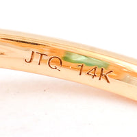 4.58 Ct Cushion Cabochon Cut Natural Tourmaline 14K Gold Ring