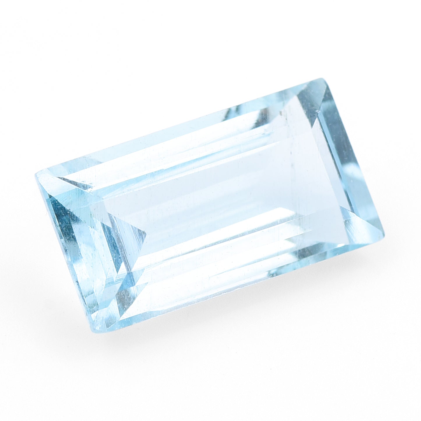 3.43 Natural Beryl Aquamarine Rectangular Step Cut Gemstone