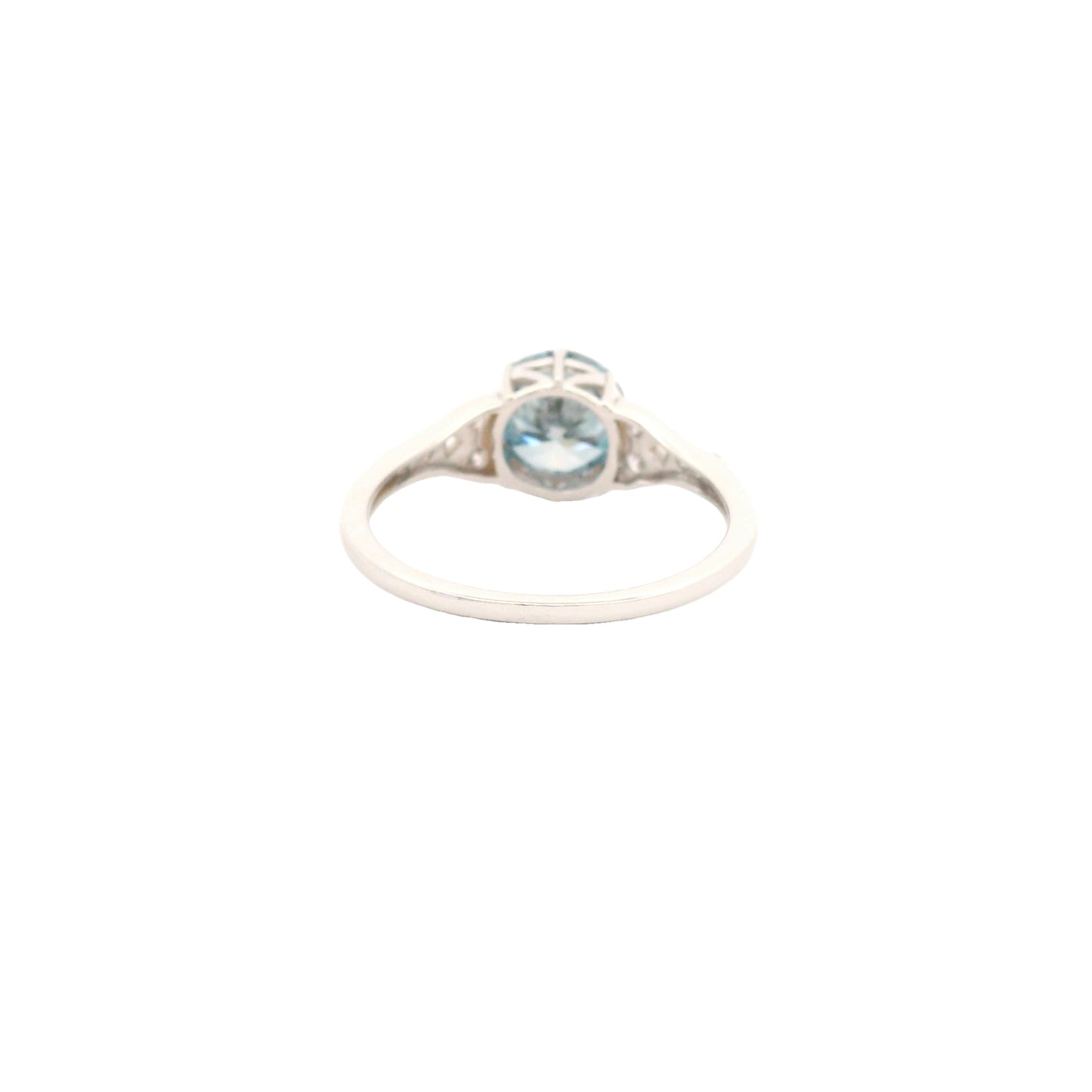 1.69 Carats Blue Lab Grown Diamond 14K Gold Ring