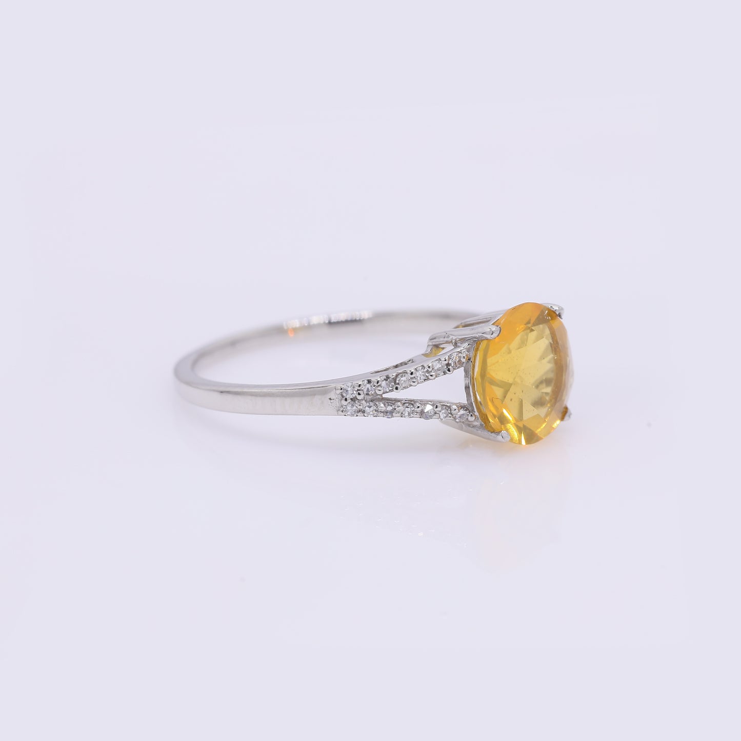 1.30 Ct Round Mixed Cut Natural Fire Opal 950 Platinum Ring