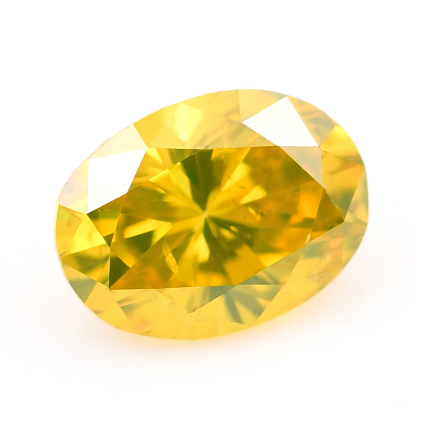 0.25 Yellow Diamond Oval Loose Diamond