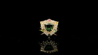 1.76 Ct Trillion Tourmaline 14K Gold Ring
