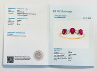 1.01 Ct Oval Natural Ruby 14K Gold Ring