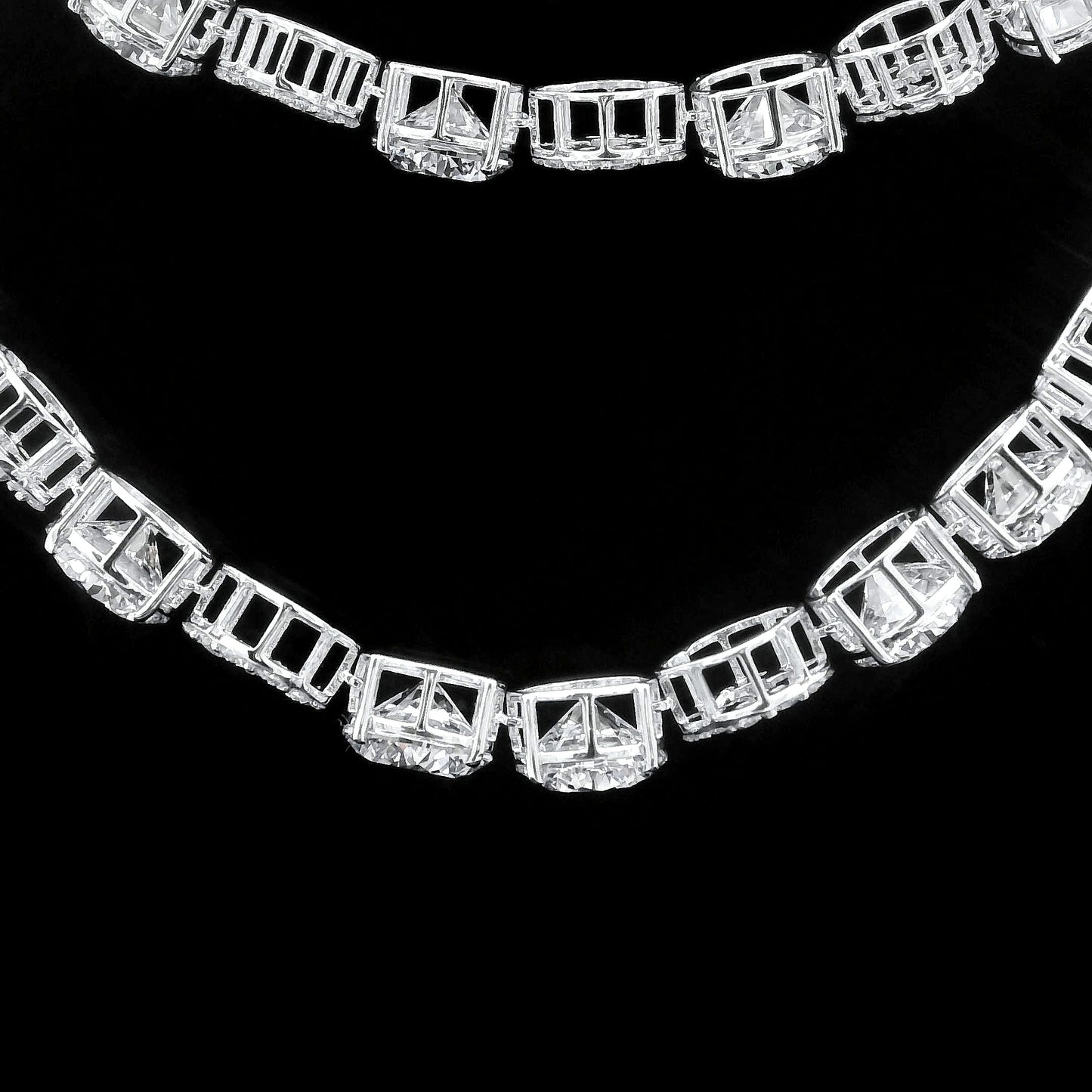 67.46 Ct Round Lab Grown Diamond 14K Gold Necklace