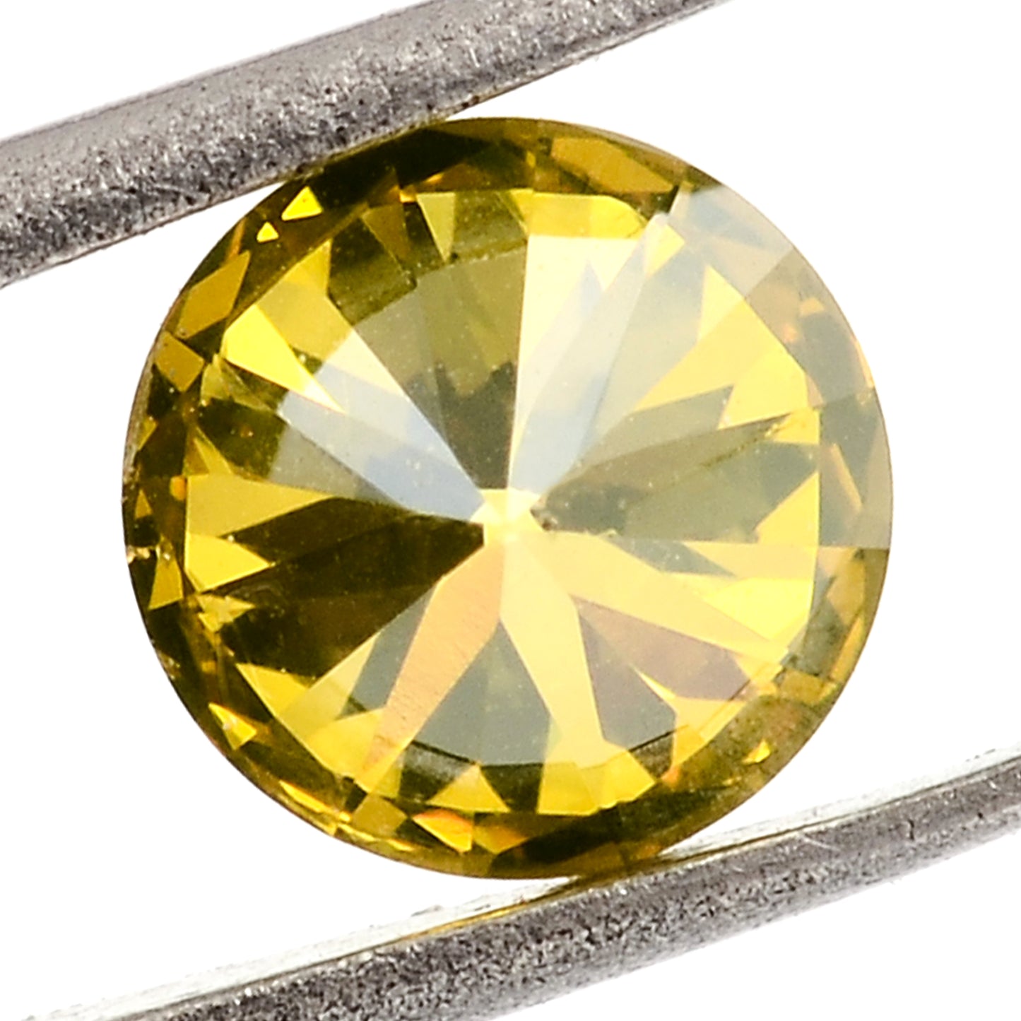 0.50 Yellow Diamond Round Loose Gemstone
