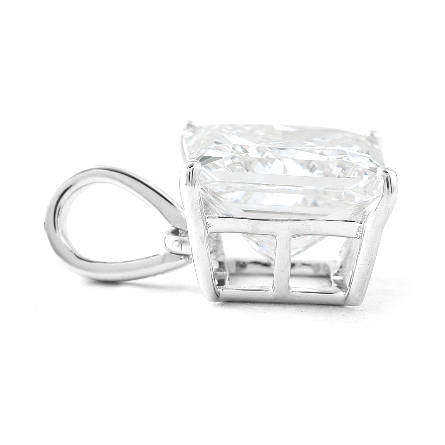 3.00 Carats Lab Grown Diamond 14K Gold Pendant
