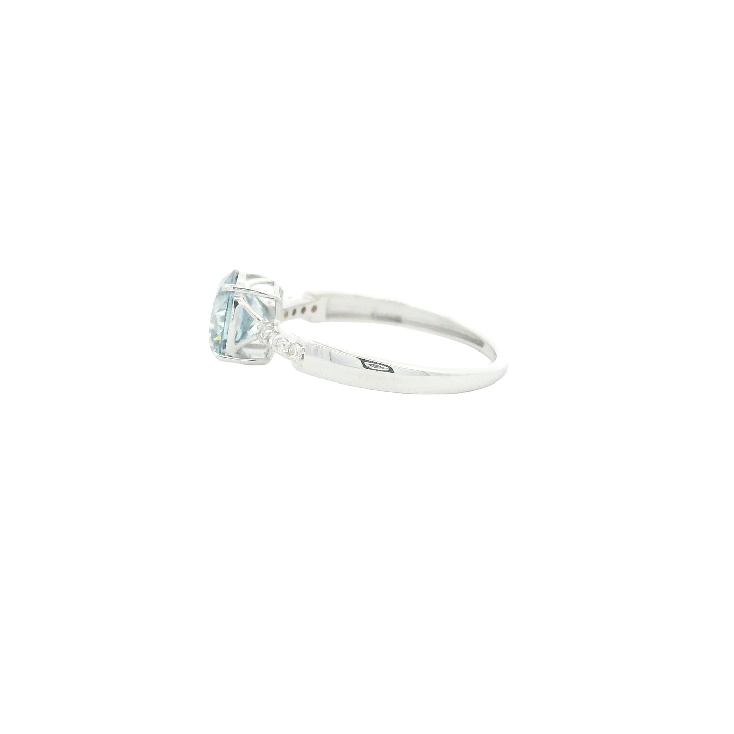 1.64 Carats Blue Lab Grown Diamond 14K Gold Ring