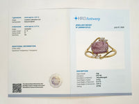 3.18 Ct Cushion Cabochon Cut Natural Spinel 14K Gold Ring