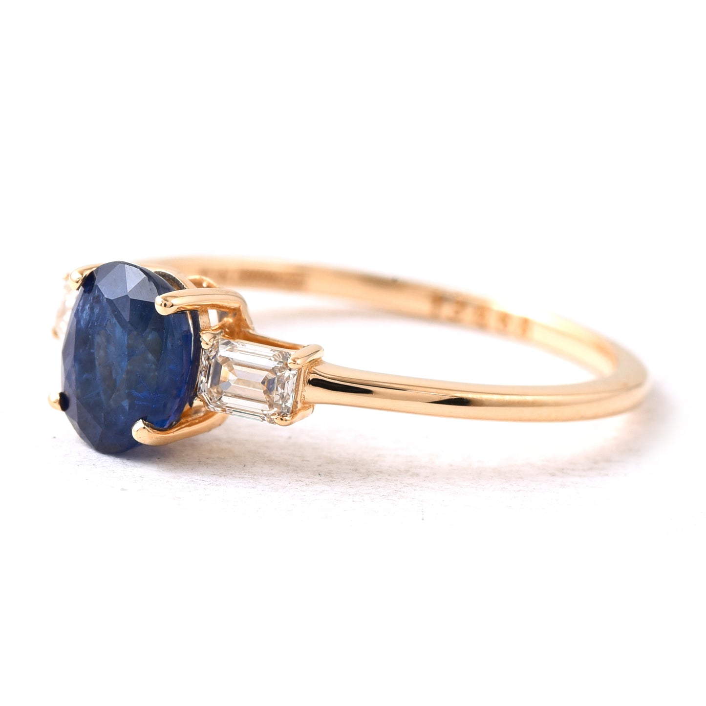 1.51 Ct Oval Sapphire 14K Gold Ring
