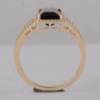 3.13 Ct Baguette Tourmaline 9K Gold Ring