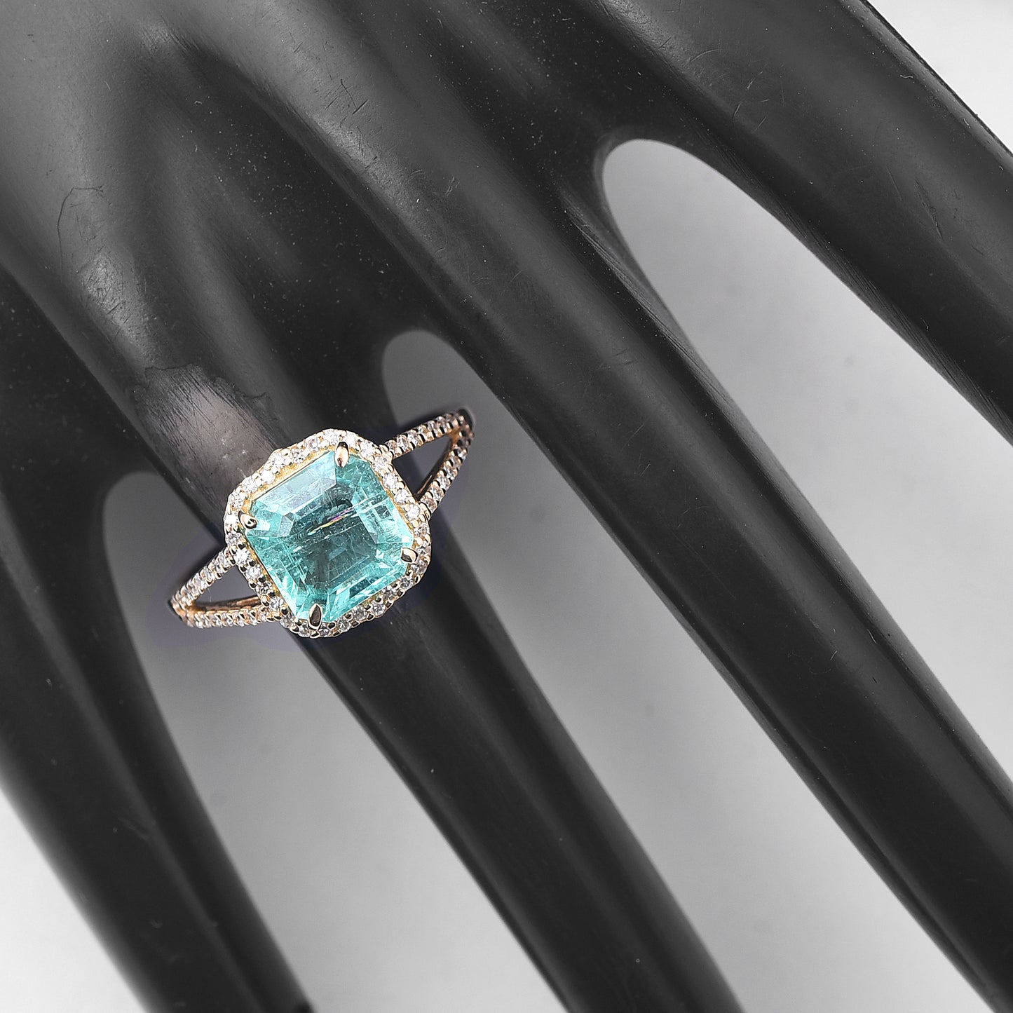 2.30 Ct Octagon Step Cut Natural Emerald 14K Gold Ring