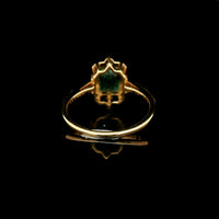 1.76 Ct Octagon Step Cut Natural Emerald 14K Gold Ring