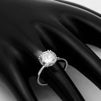 3.01 Carats Lab Grown Diamond 14K Gold Ring