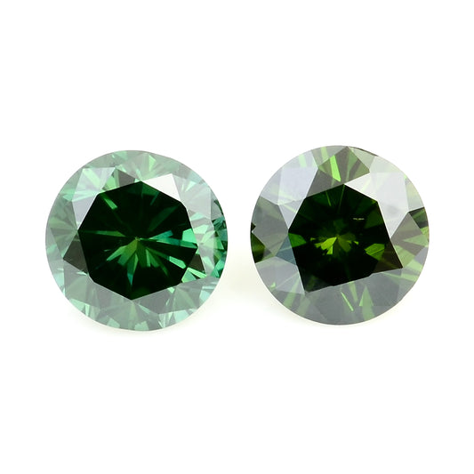 0.43 Green Diamond Round Loose Gemstone