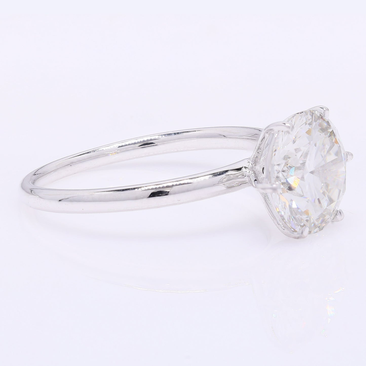 2.75 Carats Lab Grown Diamond 14K Gold Ring