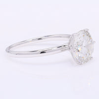 2.75 Carats Lab Grown Diamond 14K Gold Ring