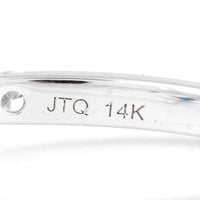 1.42 Carats Blue Lab Grown Diamond 14K Gold Ring