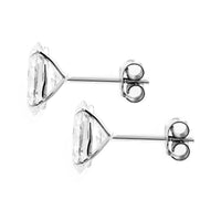 3.80 Carats Lab Grown Diamond 14K Gold Earrings