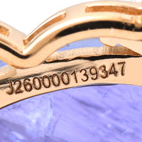 3.66 Ct Pear Cabochon Natural Tanzanite 14K Gold Pendant