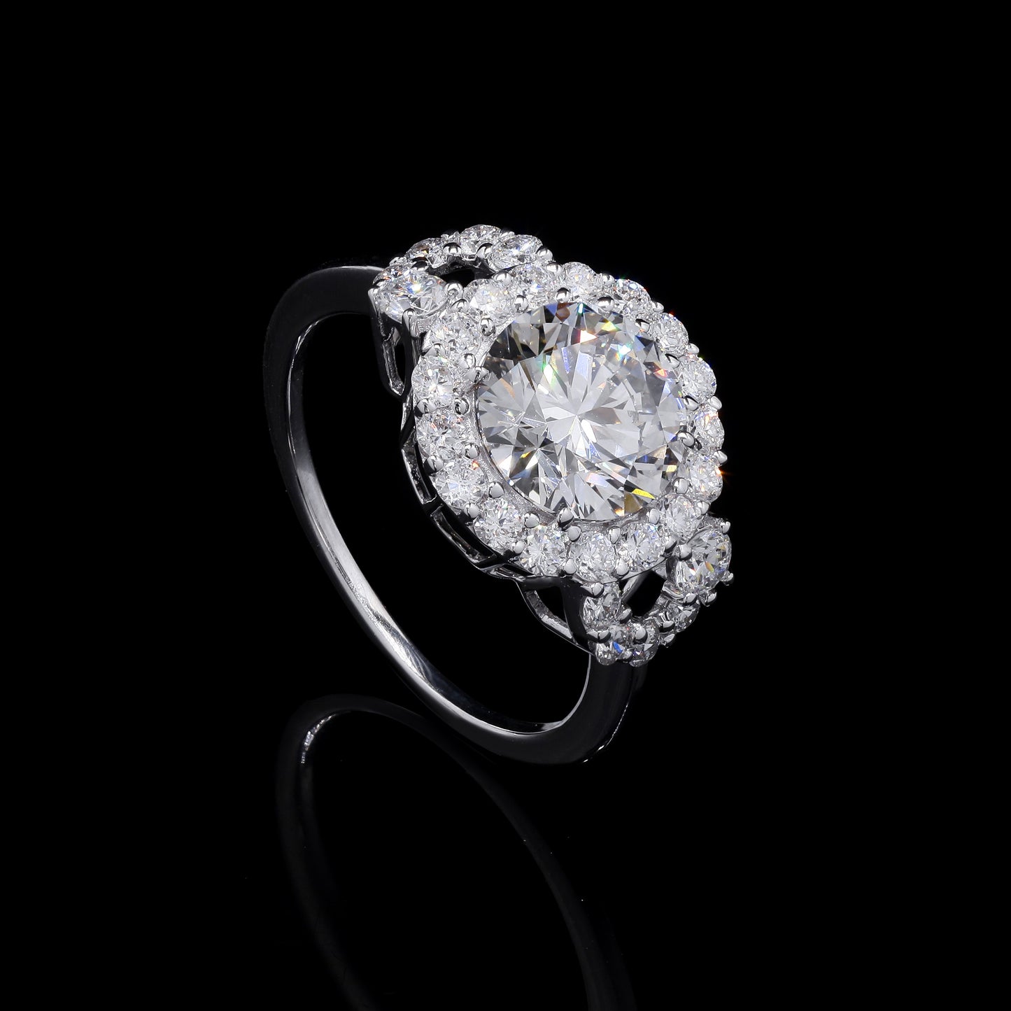 2.84 Carats Lab Grown Diamond 14K Gold Ring