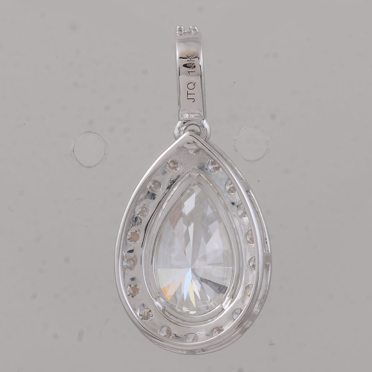 2.54 Carats Lab Grown Diamond 14K Gold Pendant
