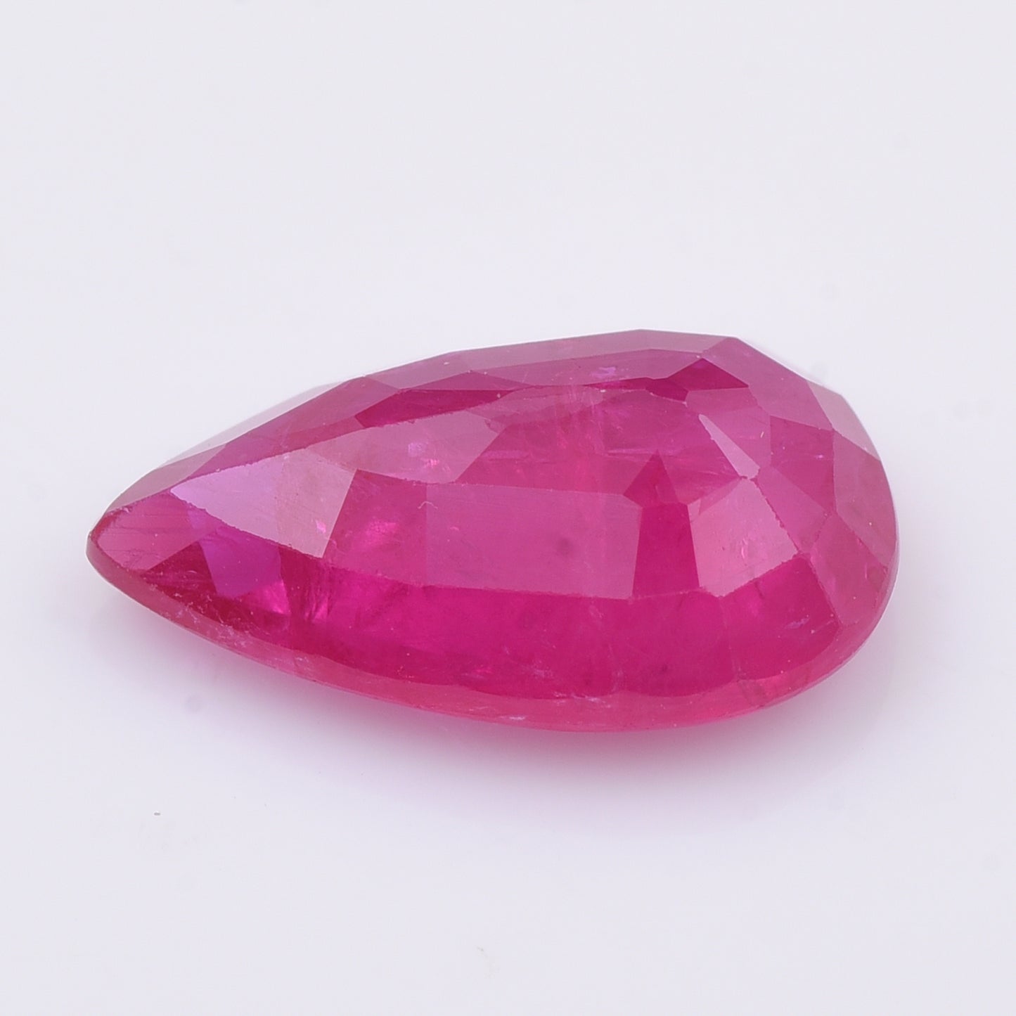 2.6 Natural Corundum Ruby Pear Mixed Cut Gemstone