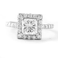 2.37 Carats Lab Grown Diamond 950 Platinum Ring