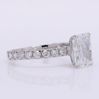 2.37 Carats Lab Grown Diamond 950 Platinum Ring