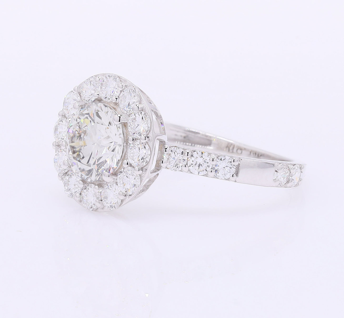 2.06 Carats Lab Grown Diamond 14K Gold Ring