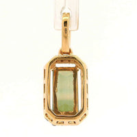 1.06 Ct Baggut Tourmaline 14K Gold Pendant