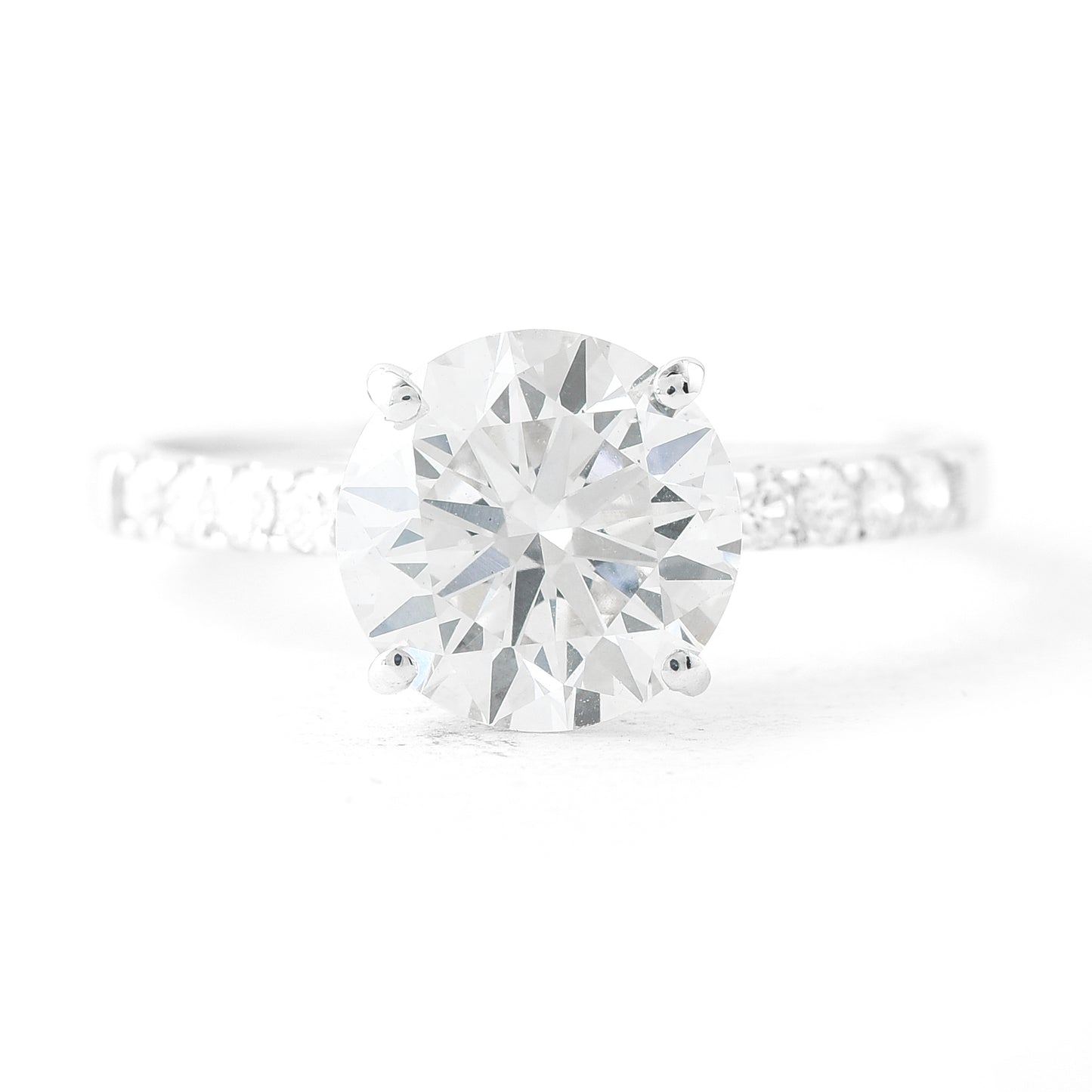 2.72 Carats Lab Grown Diamond 14K Gold Ring