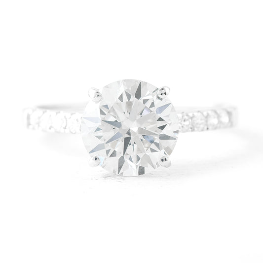 2.72 Carats Lab Grown Diamond 14K Gold Ring
