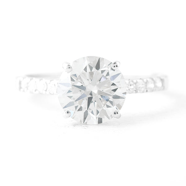 2.72 Carats Lab Grown Diamond 14K Gold Ring