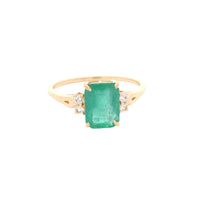 1.68 Ct Octagon Emerald 14K Gold Ring