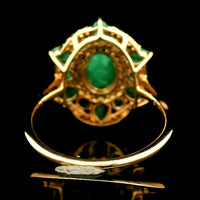 1.95 Ct Oval Emerald 14K Gold Ring