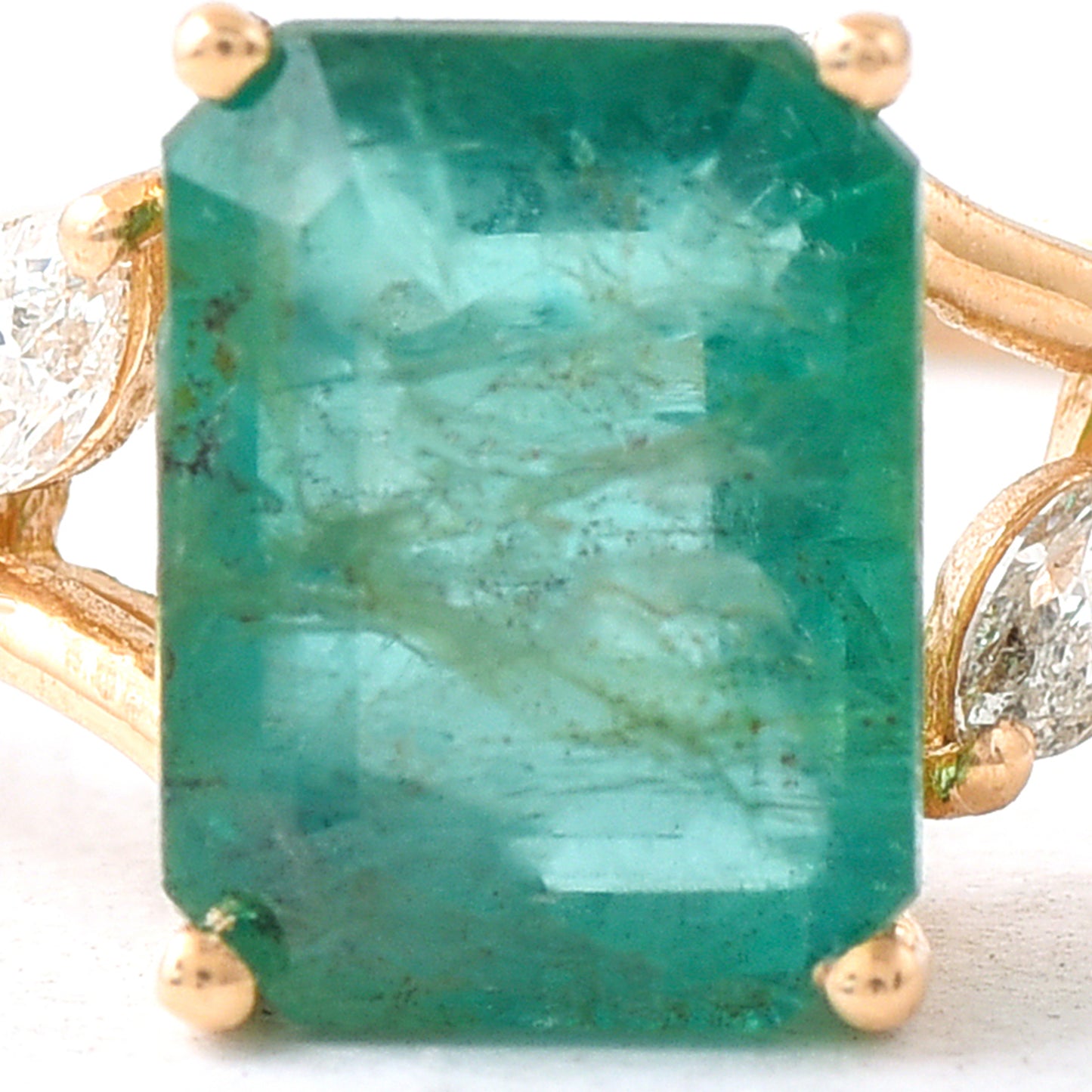 1.86 Ct Octagon Emerald 14K Gold Ring