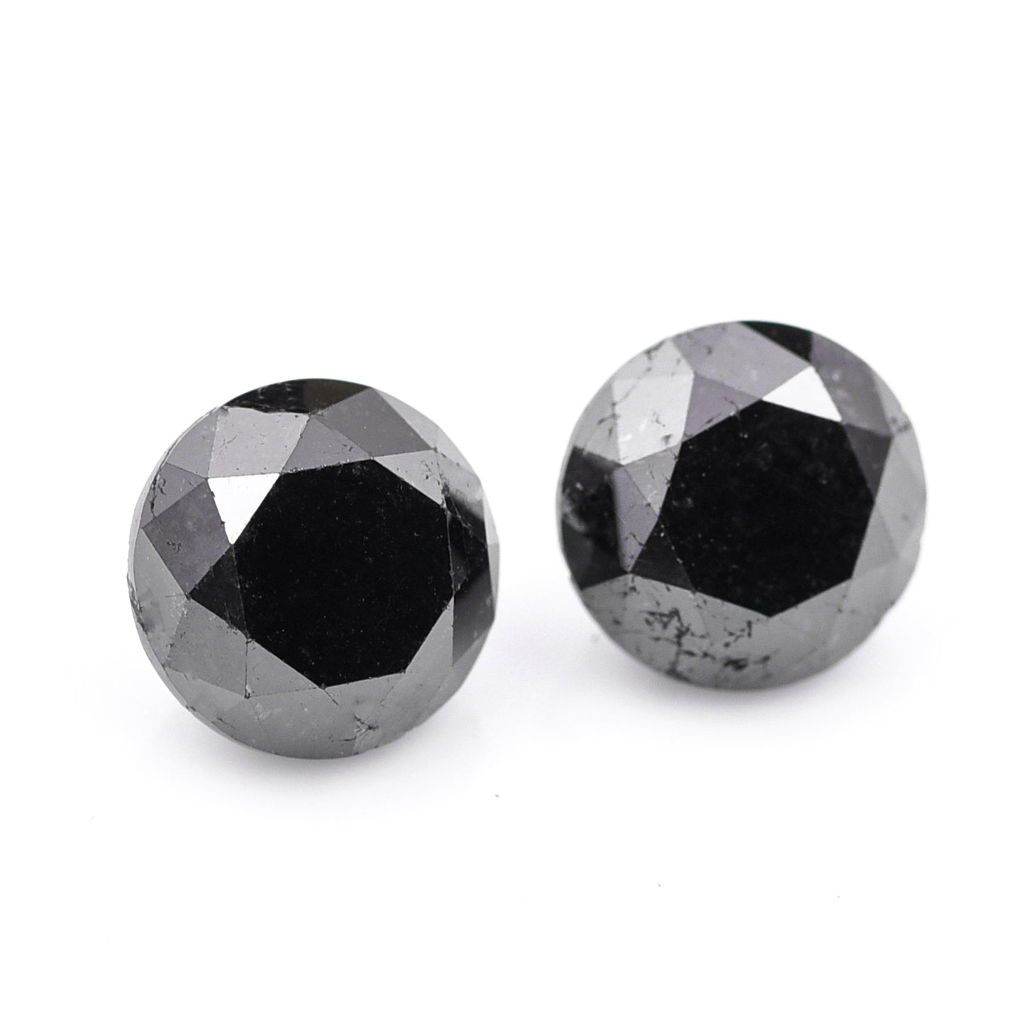 3.72 Black Diamond Round Loose Diamond