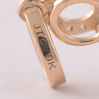 4.10 Ct Round Blue Topaz 9K Gold Pendant