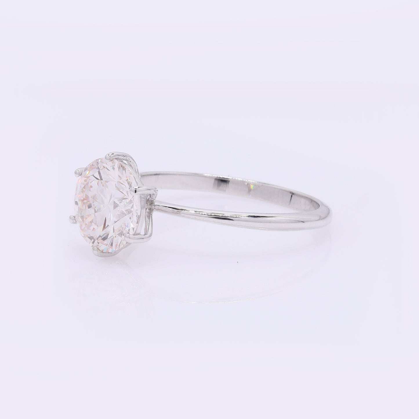 2.09 Carats Lab Grown Diamond 14K Gold Ring