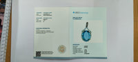 2.70 Ct Oval Mixed Cut Natural Aquamarine 14K Gold Pendant