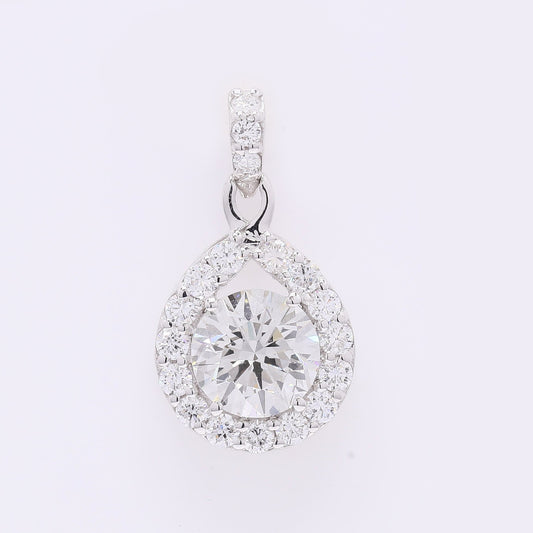 2.08 Carats Lab Grown Diamond 14K Gold Pendant