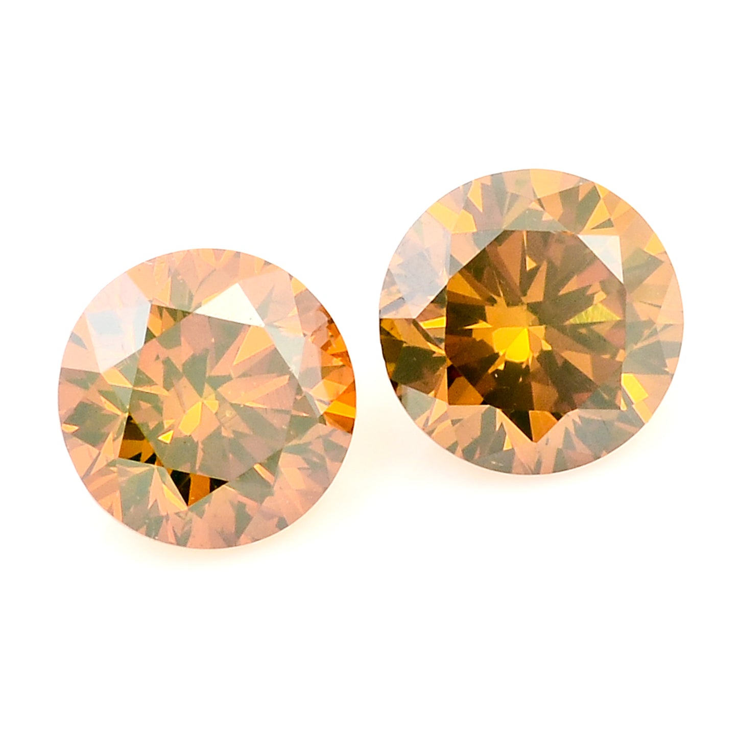 0.40 Red Diamond Round Loose Gemstone
