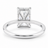 2.78 Ct Octagon Lab Grown Diamond 950 Platinum Ring