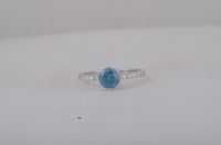 1.33 Carats Blue Lab Grown Diamond 14K Gold Ring