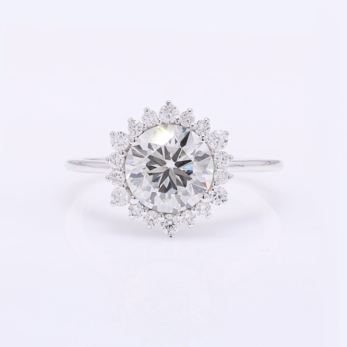 2.31 Carats Lab Grown Diamond 14K Gold Ring
