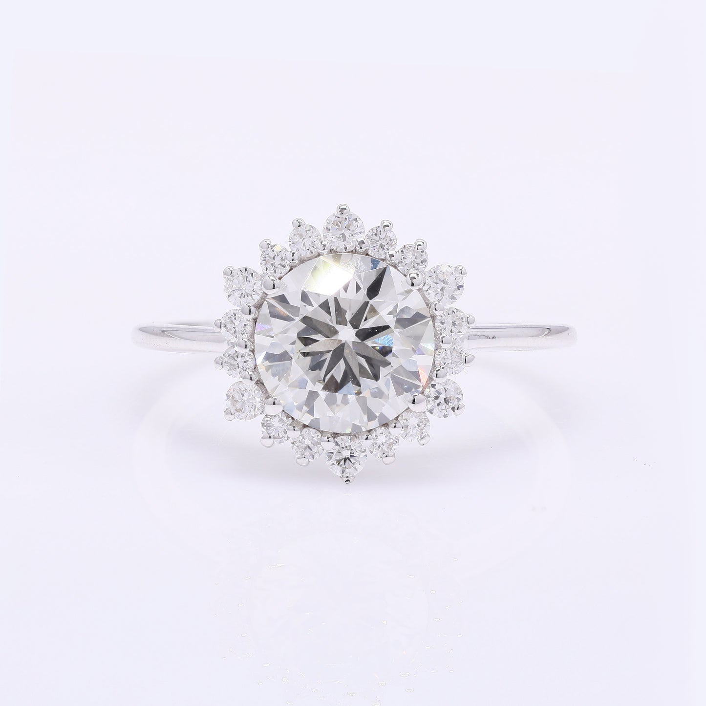 2.31 Carats Lab Grown Diamond 14K Gold Ring