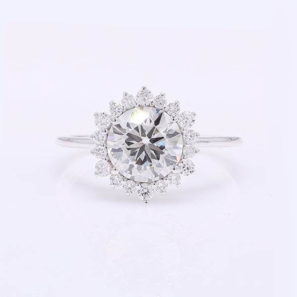 2.31 Carats Lab Grown Diamond 14K Gold Ring