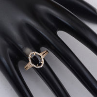 2.16 Ct Cushion Sapphire 9K Gold Ring