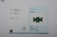1.77 Ct Marquise Mixed Cut, Round Mixed Cut Natural Emerald 950 Platinum Ring