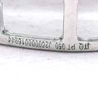 3.52 Ct Pear Mixed Cut Natural Aquamarine 950 Platinum Pendant